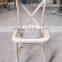 solid wood stacking living room dining chair wooden antique cross back dining chair