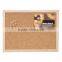 wood framed cork memo board comes with push pins