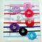 Baby Girls Rhinestone Crown Shabby chiffon flower Headband wholesale