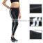 nylon spandex women fit leggings with piping