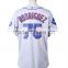 custom appliqued embroidery logo numbers baseball jersey