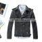 Man slim fit long style wool blend jacket 2015