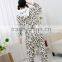 flannel cartoon adult animal jumpsuit animal pajamas jumpsuit leopard design