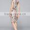 Classic Short Sleeve V Neck Slim Fit Ladies Dress