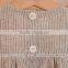 2017 latest western style kids stripe clothing wholesale cotton frock design baby linen dress