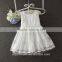 2017 new arrivals sleeveless snow white dress lace pure baby white dress