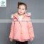 Children Clothes Girls Jacket With Hood Made of Fleece Fabric 2017 Latest Design