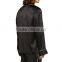 Black with white pipping men silk pajamas wholesale satin night wear