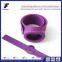 promotional items cheap slap and snap silicone rubber wristband with ruler