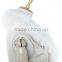 YR372 White Fox Real Fur Collar/Detachable Natural Fur Collar