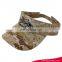 outdoor activities camo pattern cool visor caps with fish skull logo 2D embroidery