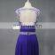 ED Jewel Beads Belt Sexy Ankle-Length Zipper A-line Keyhole Back Evening dresses