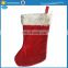 Velvet Christms/Xmas Stocking Shape Christmas Gift Bag