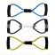 Durable Quality Natural Rubber Latex 8 Shape Elastic Tube Yoga Latex Light Weight Pulling Rope Exercise Fitness Resistance Band
