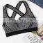 Criss Cross Back Contrast Piping Sports Bra