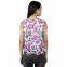 Floral White Multi-Colour Crop Top for girls