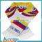 2016 Hot Sale promotional gifts 100% Acrylic custom football scarf knitted pattern /Embroidery scarf