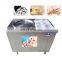 Fried ice cream roll machine double flat round pan ice fry machine Ice Cream Rolling Rolls