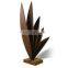 Outdoor garden decorative corten steel leaves Sculpture metal statues