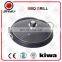 cast aluminium BBQ plate with glass cap for outdoor camping