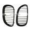 1 Pair Gloss Black Single Slat Line Front Grille Kidney grill for BMW 5 Series E60 E61 2004-2009