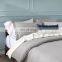 2020 Fashion Durable Solid Color Grey Water Wash Cotton  Duvet Cover Sets Bedding