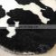 Cow printing faux rabbit fur rug