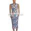 LAITE D2115 Amazon Hot Sales  Ladies Fashion Printed Casual Dresses Women Summer Dresses