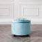 Reatai Modern Round Velvet Foot Stool Storage Chair Bedroom Ottoman Stool Sofa With Storage