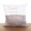 18 Inch Quote Words Square Decorative Linen Cushion Cover Throw Pillowcase for Couch