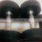 Fitness Equipment Round Head black  pu barbell plate