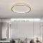 Nordic luxury bedroom led ceiling lamp round creative personality living room lamps simple modern ultra-thin bedroom lamp