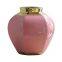 Chinese jingdezhen modern simple gild pink red ceramic vase for showroom bedroom