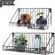 Wholesale High Quality Set of 2 Metal Mount Hanging Shelf wall shelf decoration for home decoration
