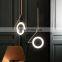 Modern Simple Golden Chandelier Long Pendant Light Living Room Decor Luxury Chandeliers
