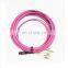 15meters 8Cores MPO to LC Male OM4 Fan Out Fiber Optic Patch cord mpo to lc cable mpo-lc