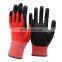 HY Customized nitrile coated gloves daily work safety gloves