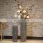 Large Chinese Glazed Ceramic Flower Floor Vase