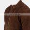 Bomber jacket brown color design for men high quality material and low price pure leather jackets