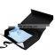 Luxury cardboard folding box magnetic closure with book shape black foldable packing
