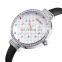 Original quartz watches leather watch band 3atm water resistant stainless steel back
