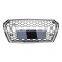 Replacement RS4 car front grille for Audi A4 B9 A4L center honeycomb mesh grille black high quality bumper grill 2017-2019