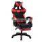 pu Leather Office Recliner Luxury Adjustable Ergonomic Swivel Gamer Racing Gaming Chair White With Footrest