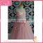 Ruffle pink gauze beads ornamentation prom dress fluffy voile girl's dress children frocks designs