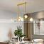 Contemporary Bedroom Chandelier Indoor Decorative Glass Ball Pendant Light Art Glass Modern Gold LED Ceiling Lamp