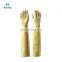 Yellow Industrial Latex Dipped Gloves Rough Rubber Glove Nitrile Coated Glove CE EN388