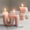 Hot Sales Korean Style Cute Mini S Wax Wedding Decor Photo Props Accessories Geometric Soy Wax Candles for Home Decor