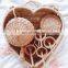 Hot Sale Love Heart Tea Set With Box Rattan Boho toy Kid Doll Toy Tea Cups & Sets Vietnam Manufacturer