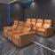 High-end private villa audio-visual room leather electric sofa home theater electric multi-functional sofa combination