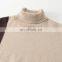 New Style Loose Women's 100% Cashmere Turtleneck Pullover Casual Fashion Winter Sweater with Color Blocking Pattern